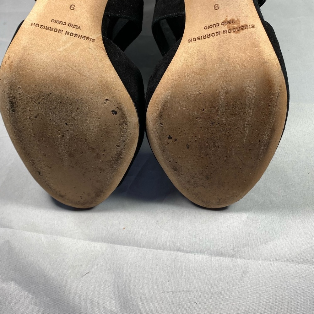 SIGERSON MORRISON | Mesh Macee Suede Heels 9 - Picture 12 of 15